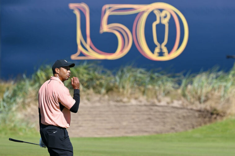 ¿36 hoyos en menos de 19 horas?  Sí, Tiger Woods se toma en serio el próximo Campeonato Abierto número 150 en St. Andrews