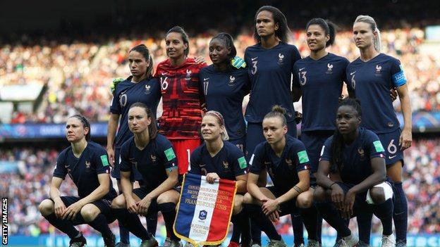 Selección de Francia antes de la derrota en cuartos de final de la Copa del Mundo ante EE. UU.