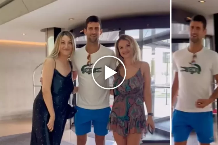 Djokovic se toma una foto de hotel con dos chicas, el pargo etiqueta a Novak como
