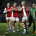 Los preparativos de pretemporada del Arsenal Femenino tuvieron un comienzo difícil después de una derrota por 5-0 ante el equipo masculino Sub-15