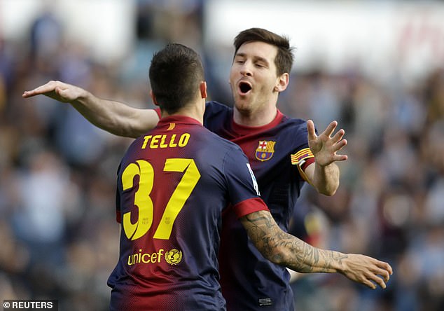 Cristian Tello disputó 86 partidos con el Barcelona, ​​anotó 20 goles y sumó 14 asistencias