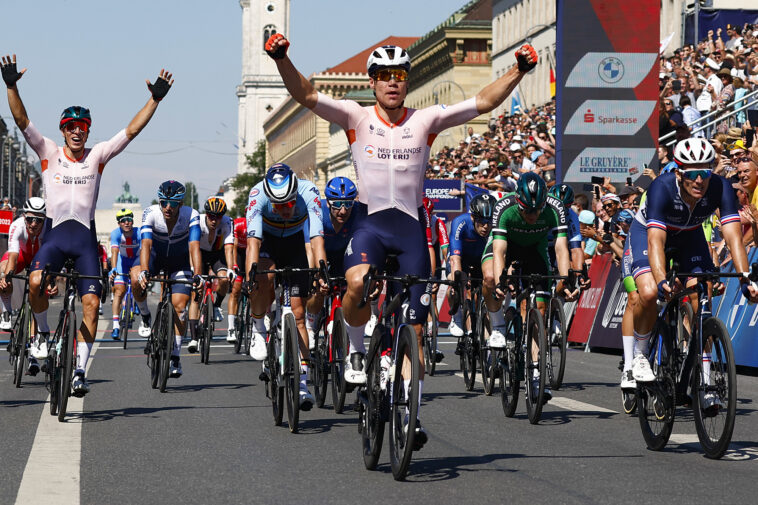 Fabio Jakobsen gana la carrera de ruta del Campeonato de Europa