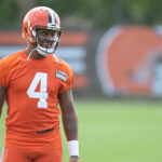 El mariscal de campo de los Cleveland Browns, Deshaun Watson.  (Ken Blaze-USA TODAY Deportes)