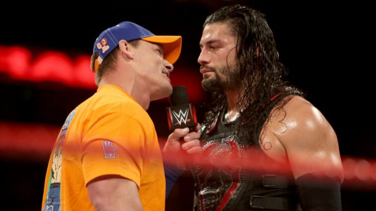 Fueron malas noticias para John Cena cuando Roman Reigns nombró a su WWE Mount Rushmore
