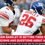 La estrella de los Giants, Saquon Barkley, está cansada de las críticas a su conjunto de habilidades