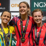 Taylor Spivey / Cassandre Beaugrand / Georgia Taylor-Brown Super League Triathlon Londres 2022