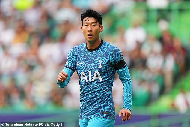 El delantero del Tottenham, Son Heung-min, no ha marcado un solo gol en los primeros ocho juegos.