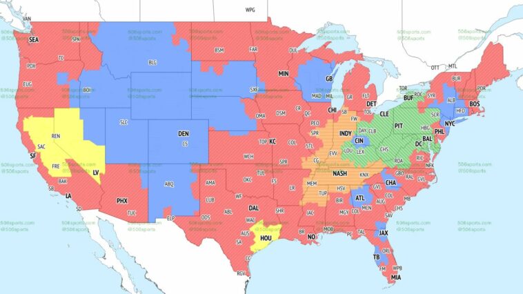 Mapa de cobertura de la NFL 2022: horario de TV Semana 7