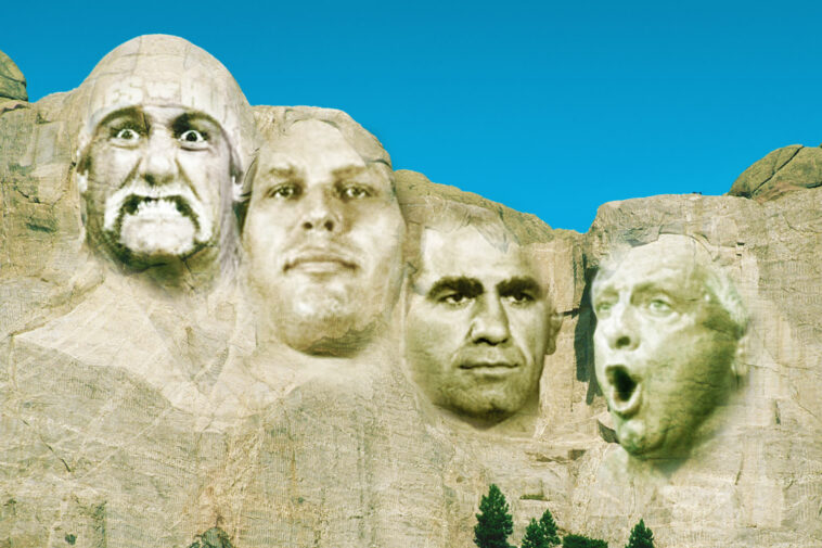 Hulk Hogan, Andre the Giant, Lou Thesz y Ric Flair en el Monte Rushmore de AJ Styles