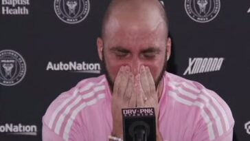 Un lloroso Gonzalo Higuaín ha anunciado que se retira al final de la temporada de la MLS