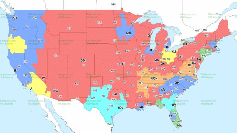 Mapa de cobertura de la NFL 2022: horario de TV Semana 5