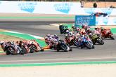 Inicio de carrera, carrera de MotoGP, MotoGP de Aragón, 18 de septiembre