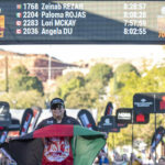 La afgana Zeinab Rezaie se convirtió este viernes en St George en la primera mujer de su país en completar el Campeonato del Mundo IRONMAN 70.3.