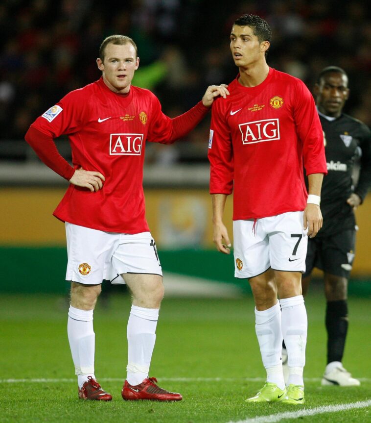 Rooney y Ronaldo jugaron en el club durante cinco años juntos.