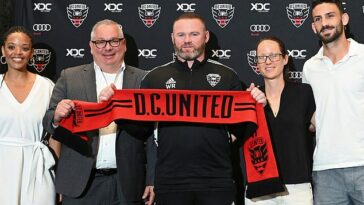 Wayne Rooney es presentado como entrenador del DC United en julio, pero el club violó las reglas de contratación