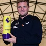 El jefe de Newcastle, Eddie Howe, ha sido nombrado Gerente del Mes de octubre de la Premier League después de un mes invicto.