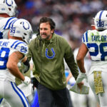 El entrenador en jefe de los Indianapolis Colts, Jeff el sábado.  (Gary A. Vásquez-USA TODAY Sports)