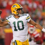 El mariscal de campo de los Green Bay Packers, Jordan Love.  (Jay Biggerstaff-USA TODAY Deportes)