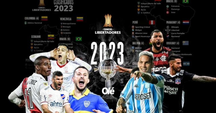 Los 38 clasificados a la Libertadores 2023: faltan 9