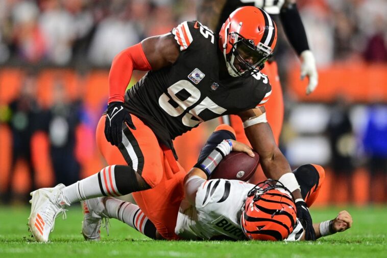 Los Browns atacan a Joe Burrow y los Bengals acaban con la racha