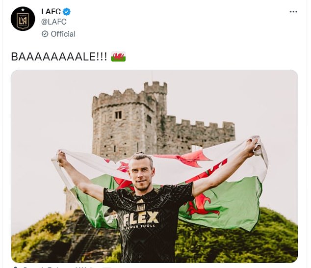 LAFC recibió una respuesta enojada por celebrar el gol de Gareth Bale contra EE. UU. Con este tuit