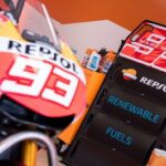 Marc Márquez prueba por primera vez el combustible renovable de Repsol