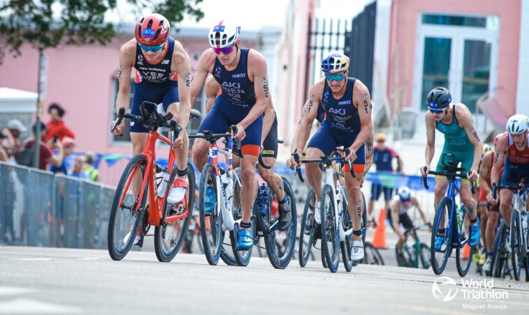 Bicicleta Alex Yee, Gustav Iden, Kristian Blummenfelt WTCS Bermudas 2022