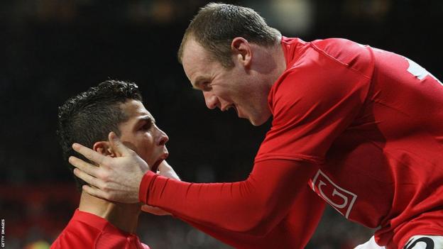 Cristiano Ronaldo y Wayne Rooney