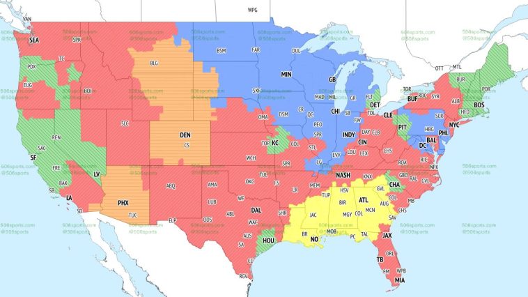 Mapa de cobertura de la NFL 2022: horario de TV Semana 15