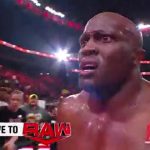Bobby Lashley ha sido "encendido" por WWE tras el main event de RAW