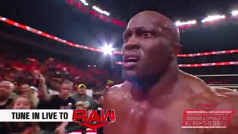 Bobby Lashley ha sido "encendido" por WWE tras el main event de RAW