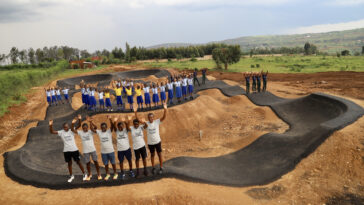 Pista de bombeo en Ruanda, construida por Israel-Premier Tech