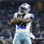 El receptor abierto de los Dallas Cowboys, TY Hilton.  (Kevin Jairaj-USA TODAY Sports)