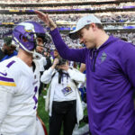 Los Minnesota Vikings colocan al pateador Greg Joseph y al entrenador en jefe Kevin O'Connell.  (Matt Krohn-USA TODAY Deportes)