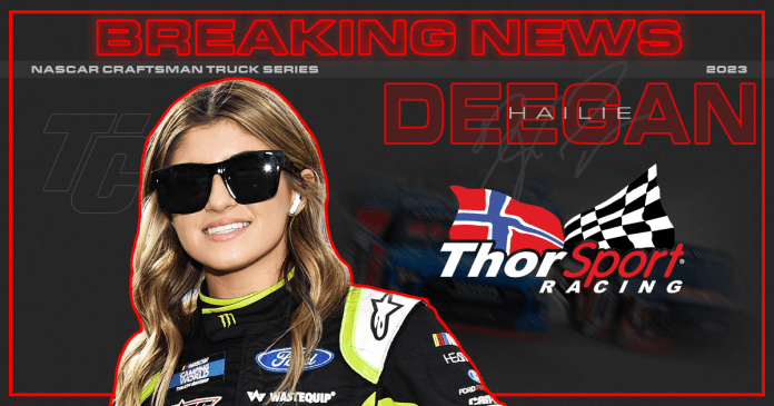 Hailie Deegan 2023 noticias ThorSport Racing NASCAR Craftsman Truck Series