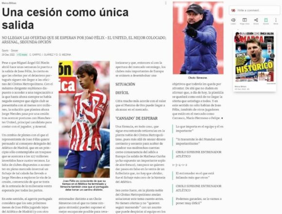 Man Utd lidera al Arsenal para asegurar el fichaje de Joao Félix