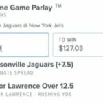 Mejor parlay del mismo juego de Thursday Night Football para Jaguars vs. Jets