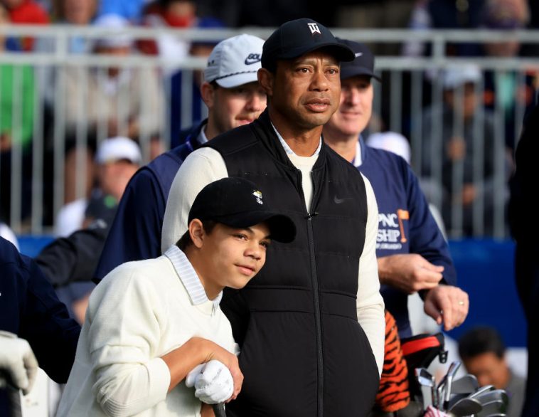 Tiger Woods y Charlie Woods