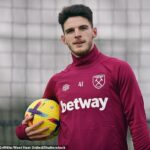 Según los informes, West Ham ha admitido que venderá al hombre estrella Declan Rice durante el verano.