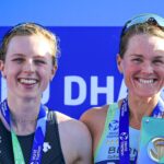 Flora Duffy Georgia Taylor Brown Abu Dhabi 2022 crédito de la foto Wagner Araujo World Triathlon