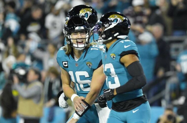 El mariscal de campo de los Jacksonville Jaguars, Trevor Lawrence.  (Bob Self/Florida Times-Union)