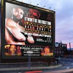 Chris Eubank Jr colocó una gran valla publicitaria en Manchester que incitaba a su próximo oponente