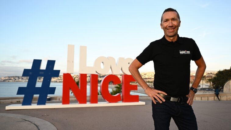 Yves Cordier, Director de IM Francia, Niza e IM 70.3 Niza (Foto de Tullio M Puglia, Getty Images para IRONMAN)