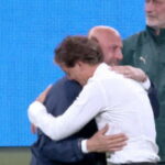 El abrazo entre Vialli y Mancini, en la EURO 2021.