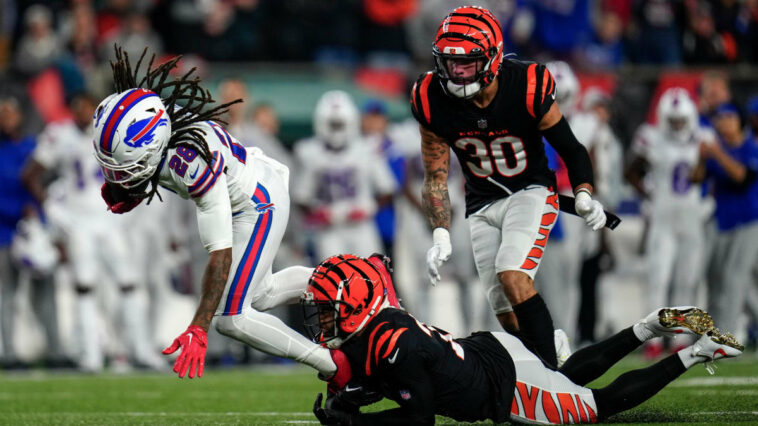 Informe: NFL considera dos opciones para el aplazamiento de Bills-Bengals