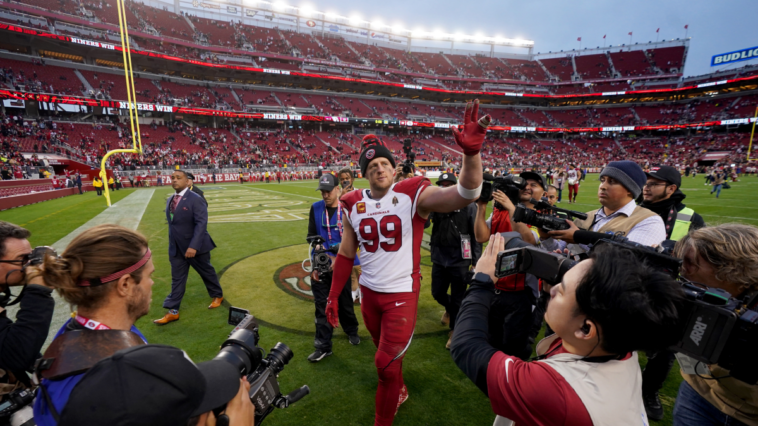 JJ Watt hizo llorar por video tributo repleto de estrellas en la víspera de la jubilación