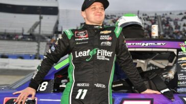 Justin Haley Kaulig Racing 2023 NASCAR Xfinity Series No. 10 auto Landon Cassill problemas con el patrocinador