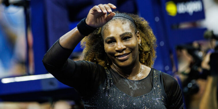 Serena Williams celebra en el US Open