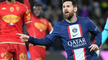 Lionel Messi anotó el segundo de los goles de su equipo con el PSG ante el Angers este miércoles