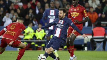 Lionel Messi asombró a los fanáticos con una asombrosa habilidad al final del partido contra Angers.